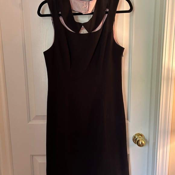 Anthropologie Peter Pan Collar Black Cocktail Dress // Size 6 - Picture 2 of 9